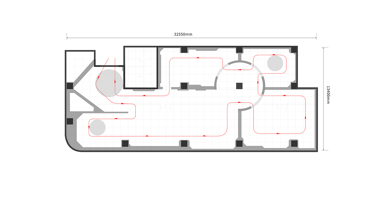 某税务局展厅布局方案|空间|展陈设计|满满无常_原创作品-站酷zcool