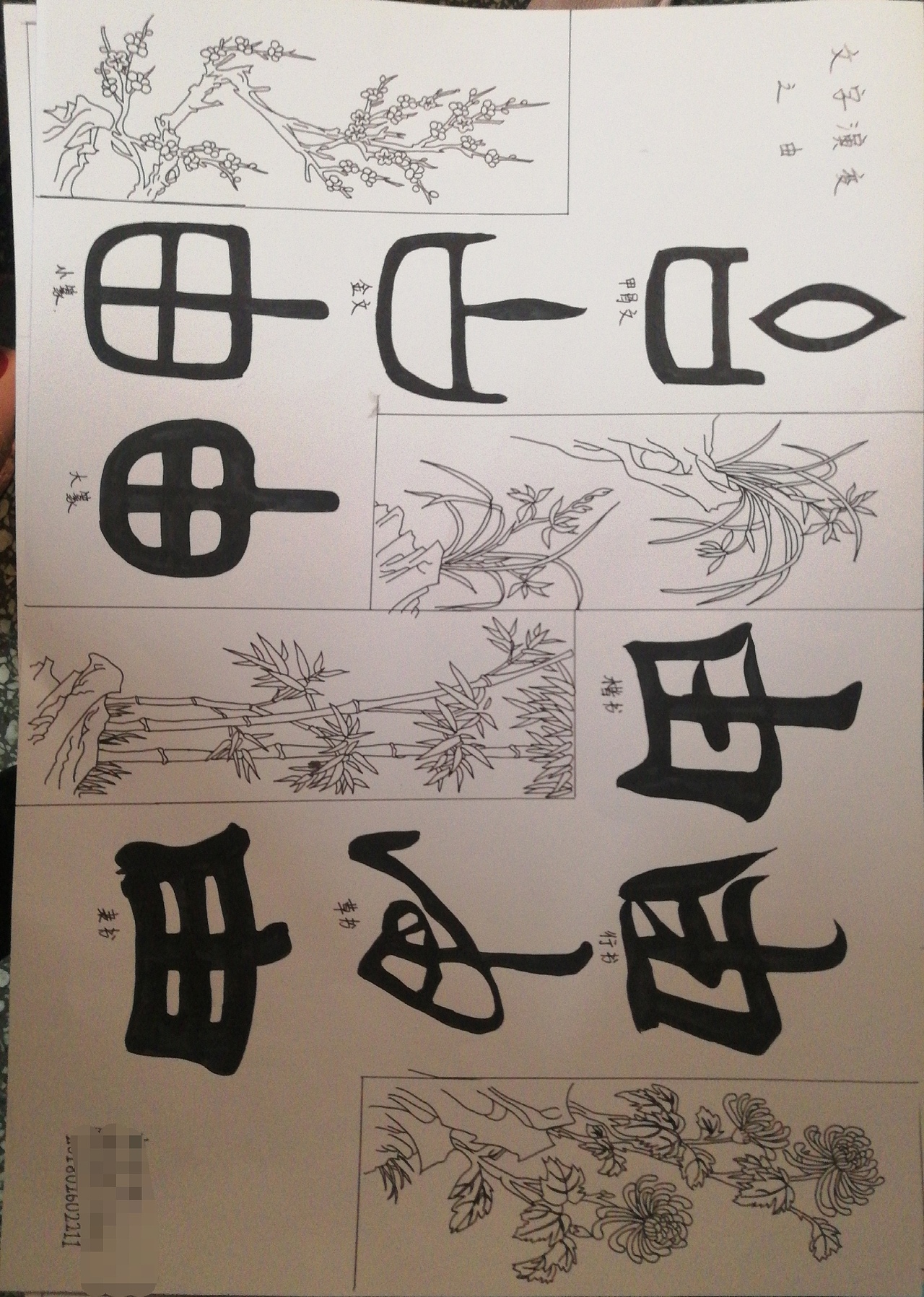 马原作业,汉字演变之由