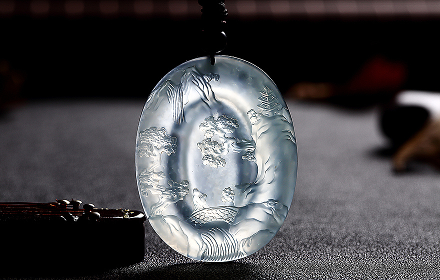 收藏级冰种精雕水润【高山流水山水牌】翡翠挂件（图ZNjU1MzE3MzI=） - 电商 - 站酷设计师sky827原创素材 - 站酷ZCOOL