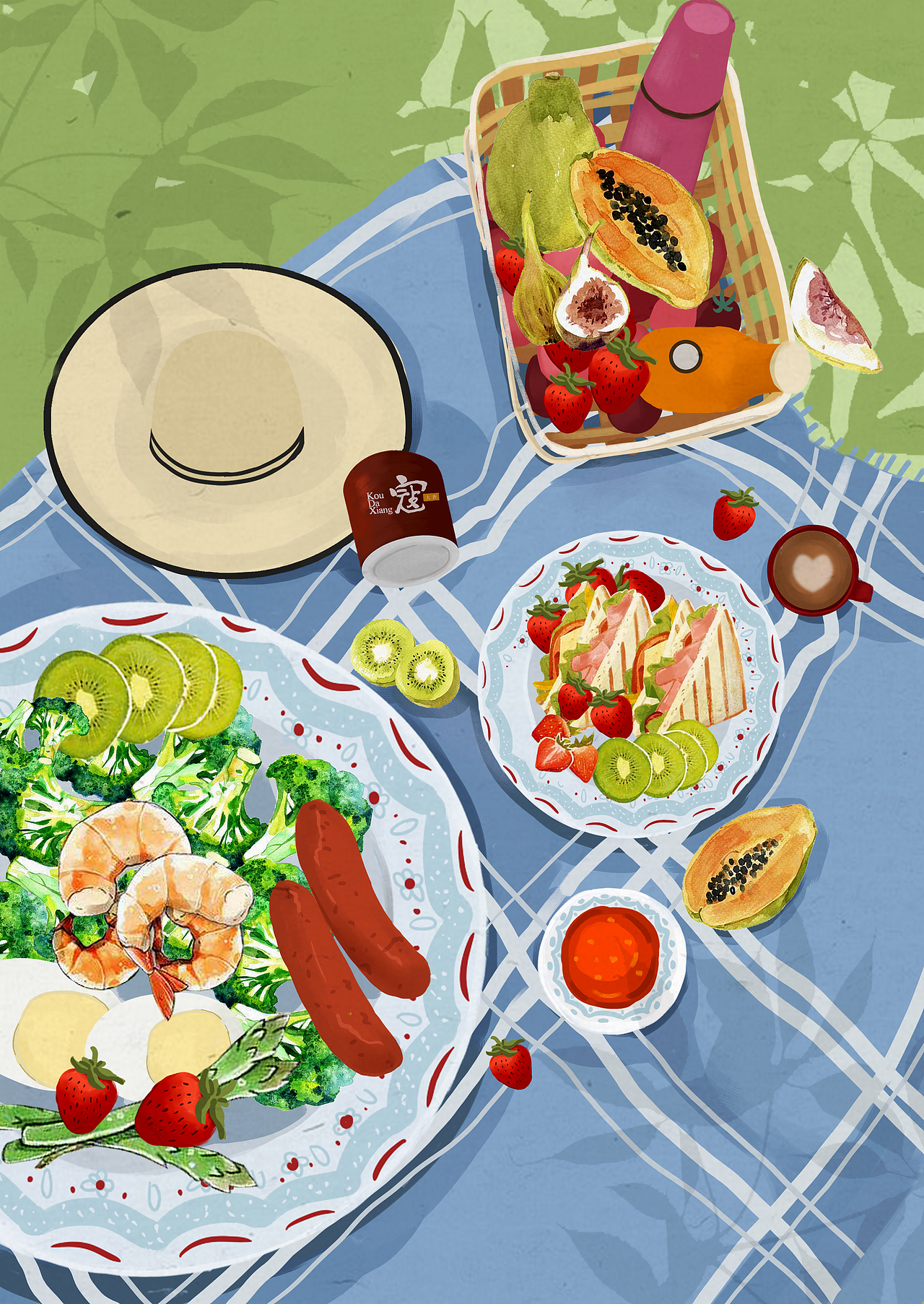 四川 川菜插画 12月台历插画（图ZMTQ4Mzk5NzI0） - 商业插画 - 站酷设计师Mis陈大欣原创素材 - 站酷ZCOOL