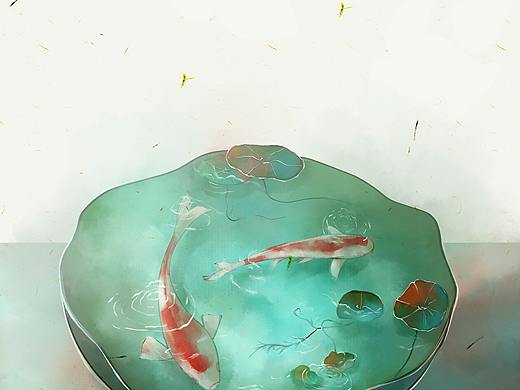 二十四节气——小暑（个人主页-ZNDYwMzQyMDQ=） - 创作习作 - 站酷设计师我是无月原创素材 - 站酷ZCOOL