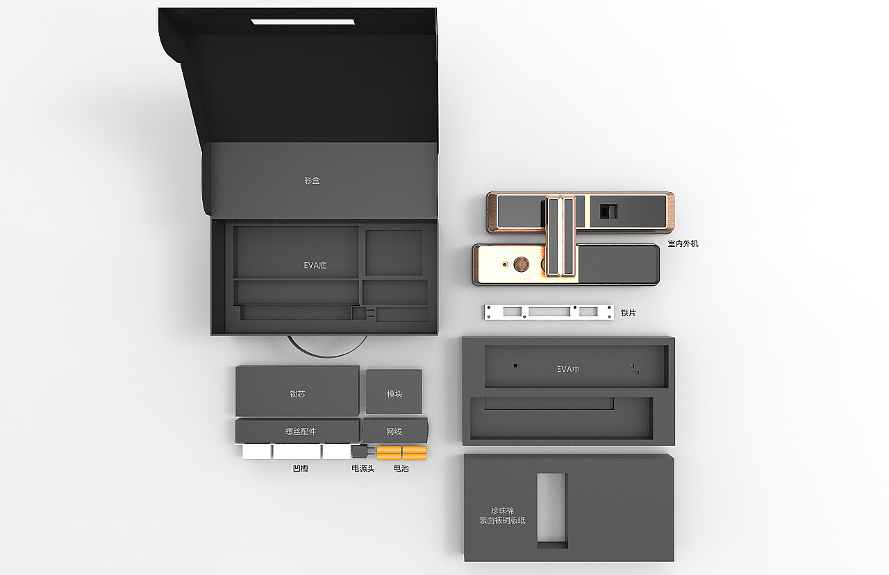 门锁包装（图ZMTE4NzM1ODQw） - 电子产品 - 站酷设计师mc994312812原创素材 - 站酷ZCOOL