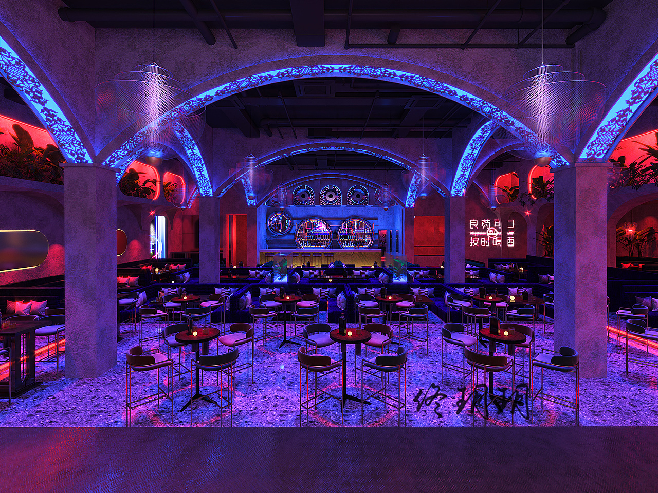 城市中的乐享花园清吧