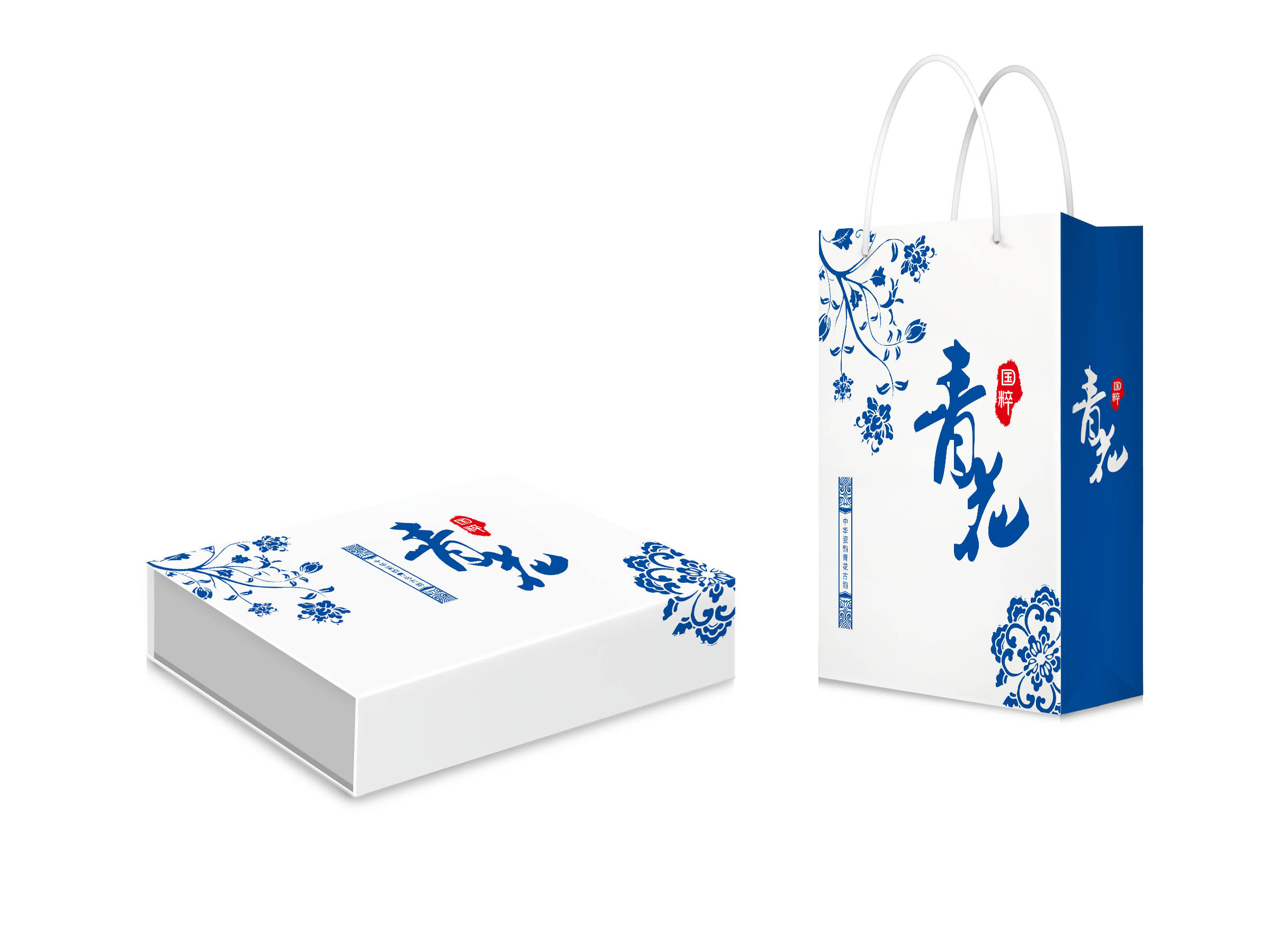 青花瓷风格包装盒