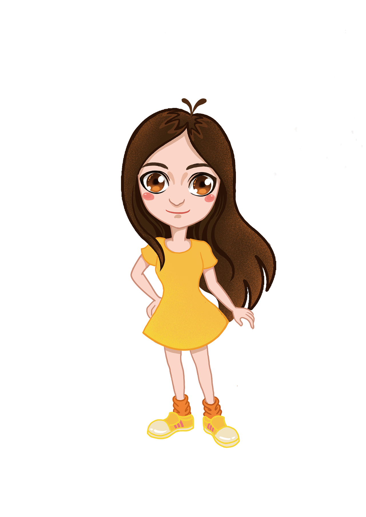 卡通人物形象原创插画