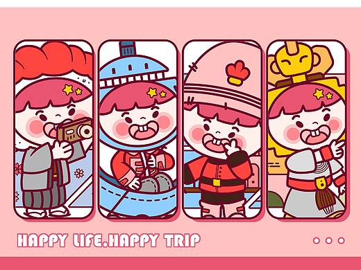 品牌IP设计练习 | Vinvin的旅行日记