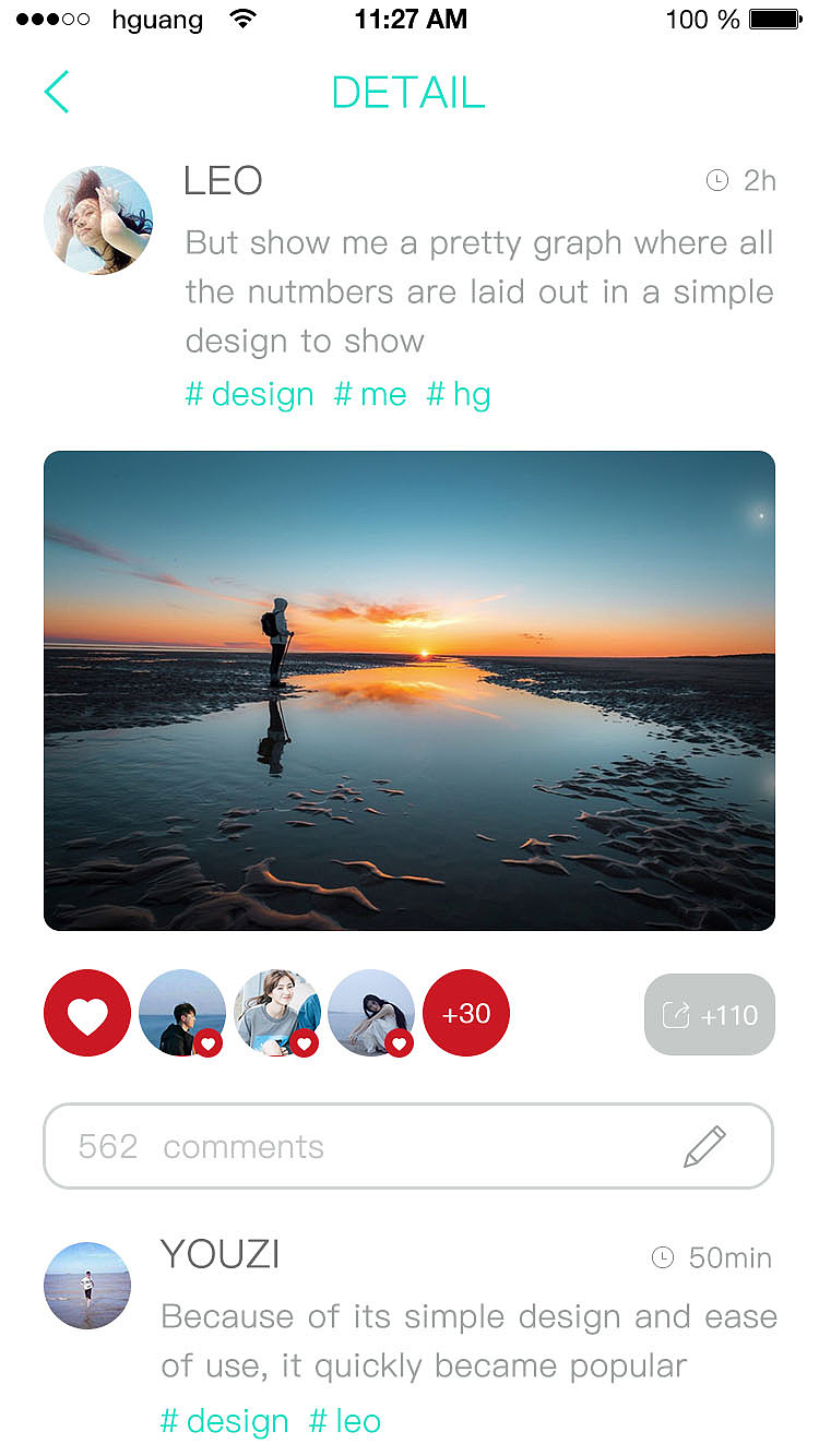 图片社交APP发布详情（图ZNzUyNjUzODQ=） - APP界面 - 站酷设计师是沙漏啊原创素材 - 站酷ZCOOL