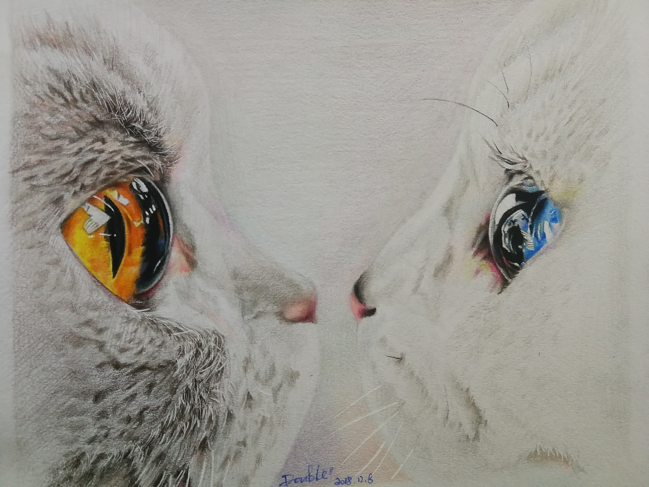 猫咪的眼睛里有星辰大海（图ZMTg3NDIwMzI0） - 绘画 - 站酷设计师一一一DOUBLE原创素材 - 站酷ZCOOL