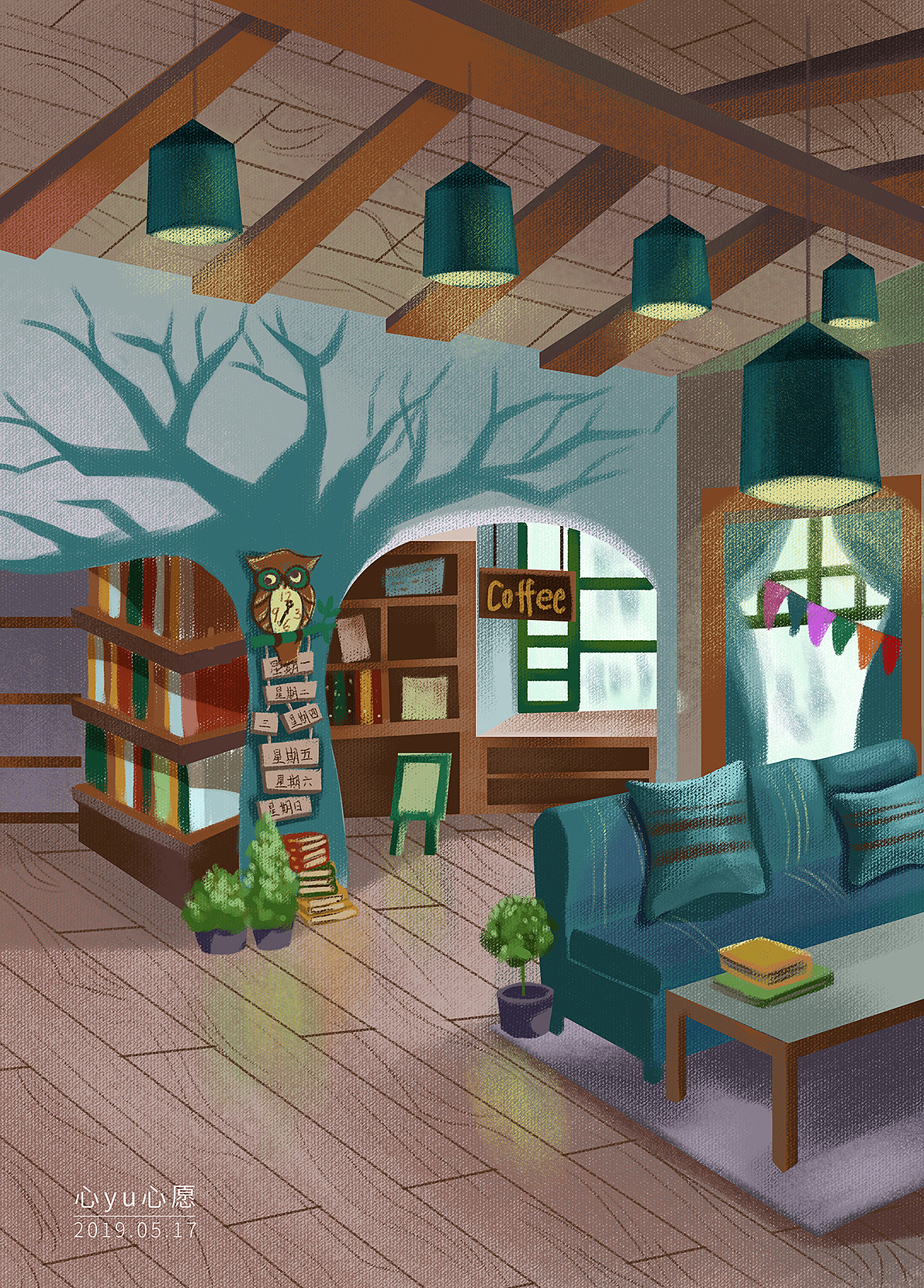 插画作品整理（图ZMTg1ODQ4NjUy） - 创作习作 - 站酷设计师心yu心愿原创素材 - 站酷ZCOOL