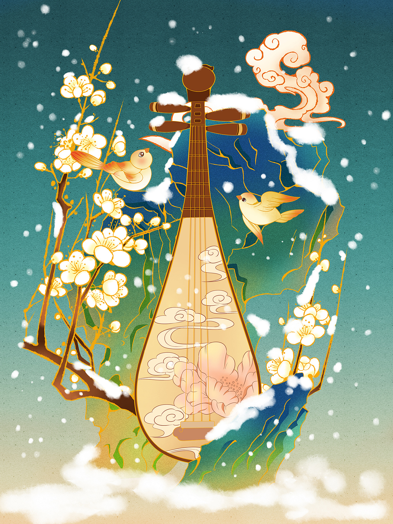 凤凰|插画|创作习作|喵美心善草灯 - 原创作品 - 站酷 (zcool)