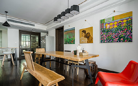 170平简约混搭风,充满艺术气息的LOFT公寓 