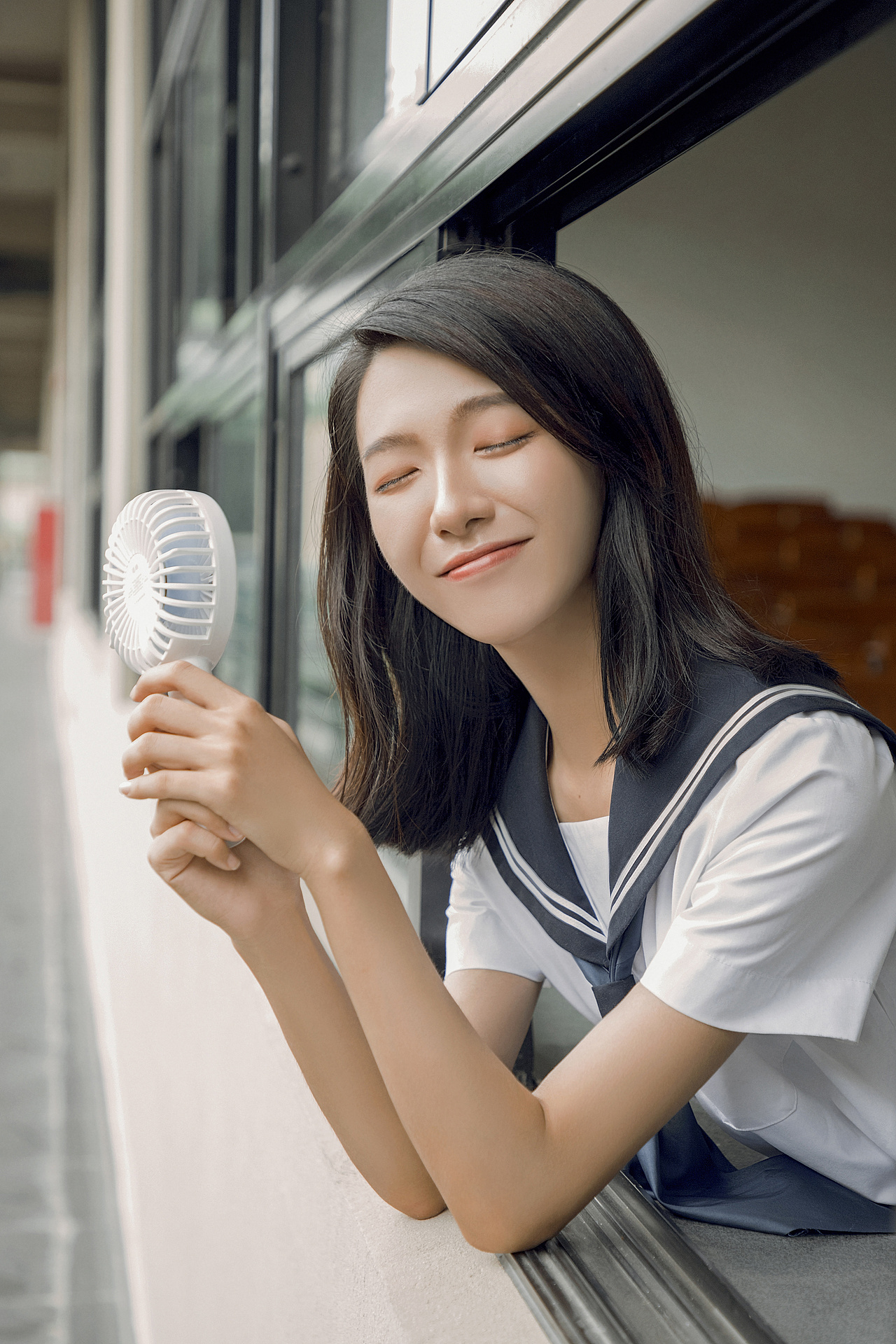 秋のひ日のキャンパス