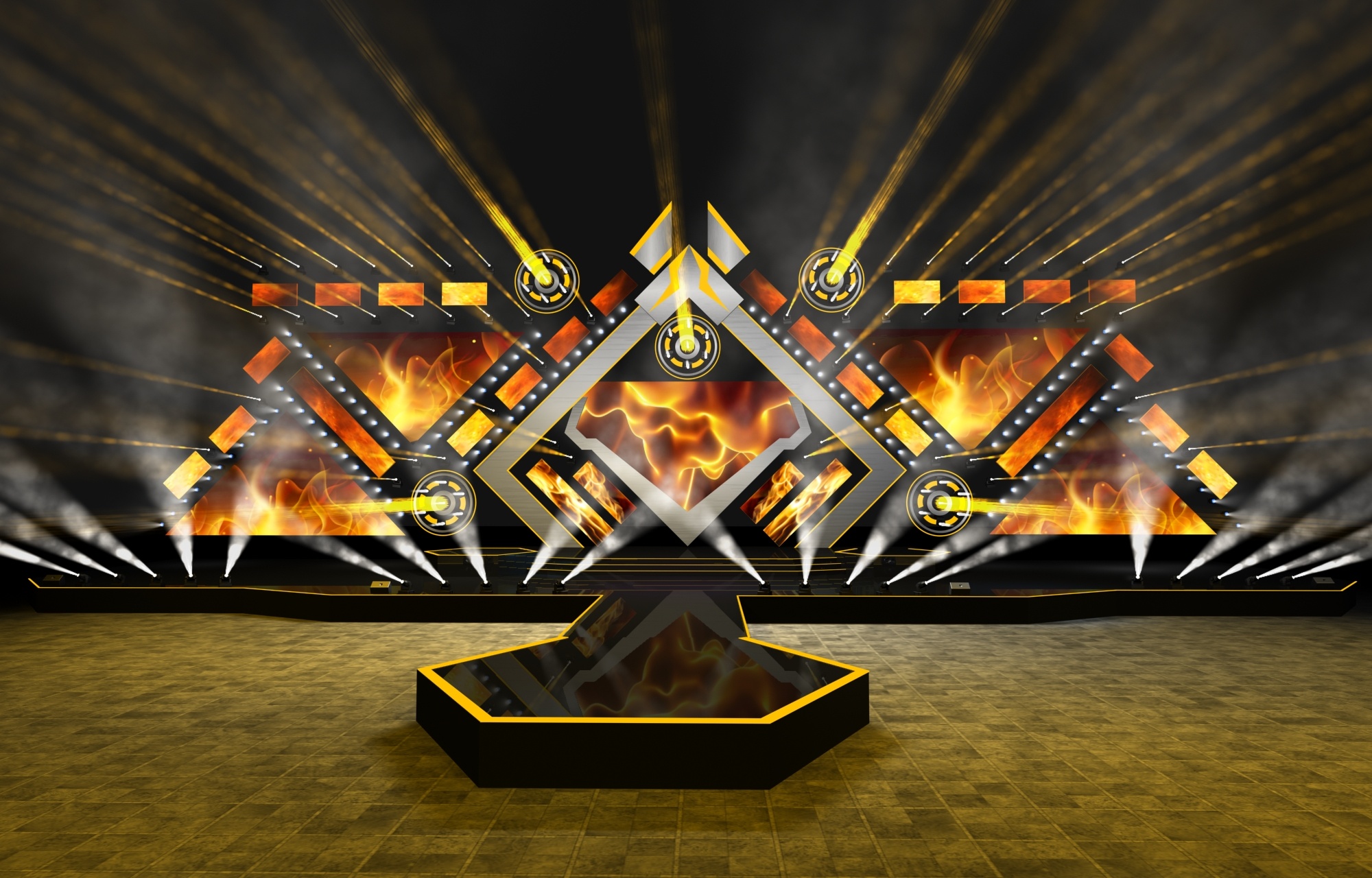 练习作品音乐节|三维|其他三维|骷髅舞美 - 原创作品 - 站酷 (zcool)