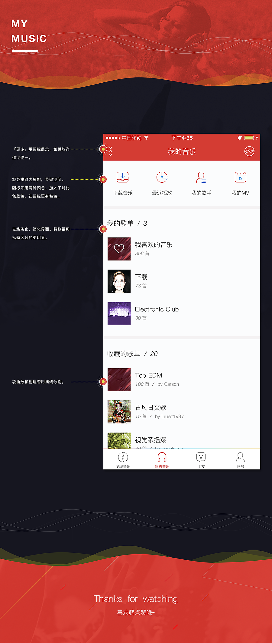 网易云音乐概念设计(图ZNTA2NjM0NDQ=) - APP界面 - 站酷设计师Vincent_Lau原创素材 - 站酷ZCOOL