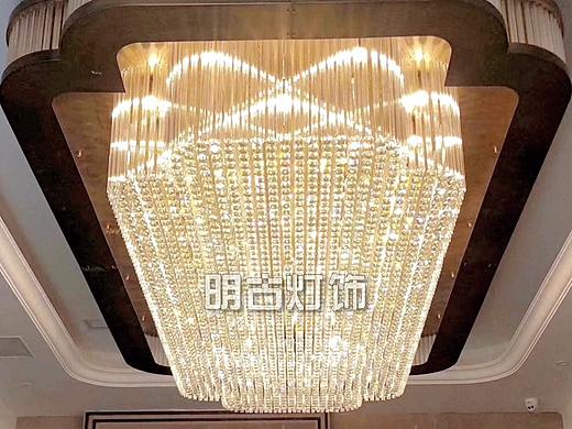 酒店过道水晶灯 明古定制