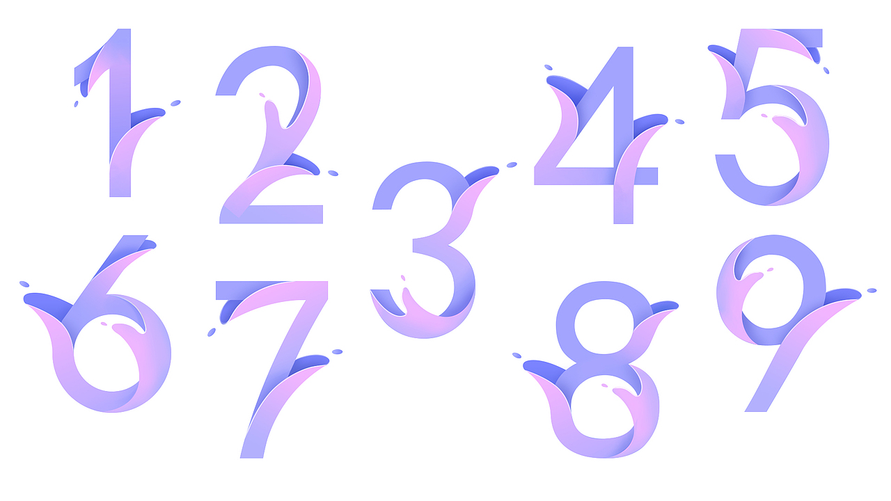 数字/渐变/“液体”