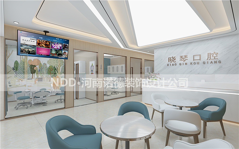120平口腔诊所装修设计案例-晓琴口腔诊所设计效果鉴赏（图ZMjQxNzYwMDcy） - 家装设计 - 站酷设计师诺德设计原创素材 - 站酷ZCOOL