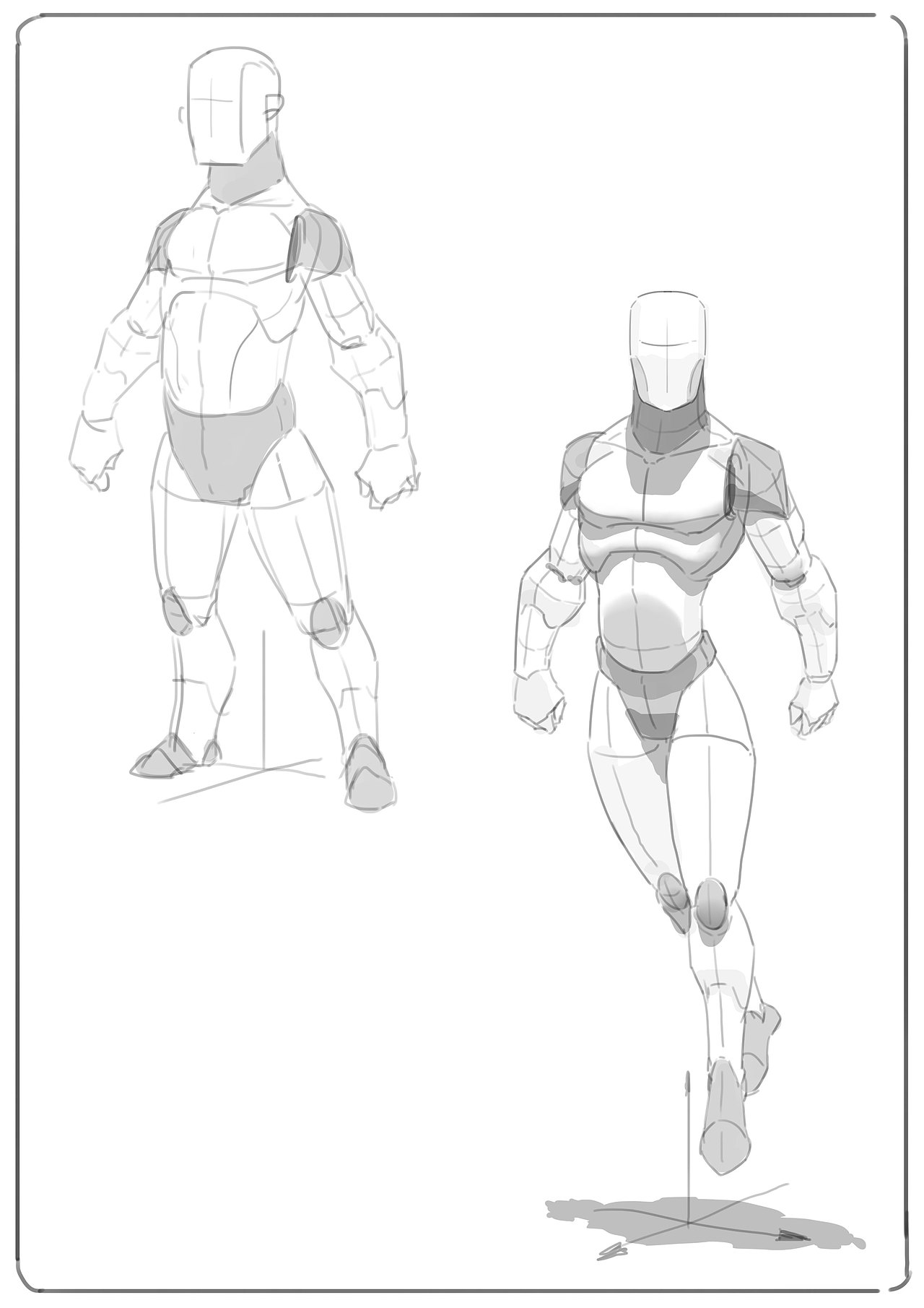 人体结构体块 练习1