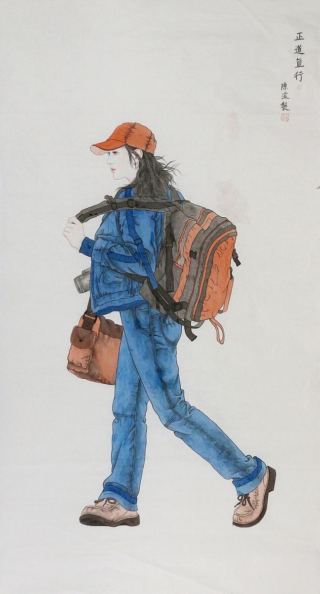 工笔画家陈波最新人物作品