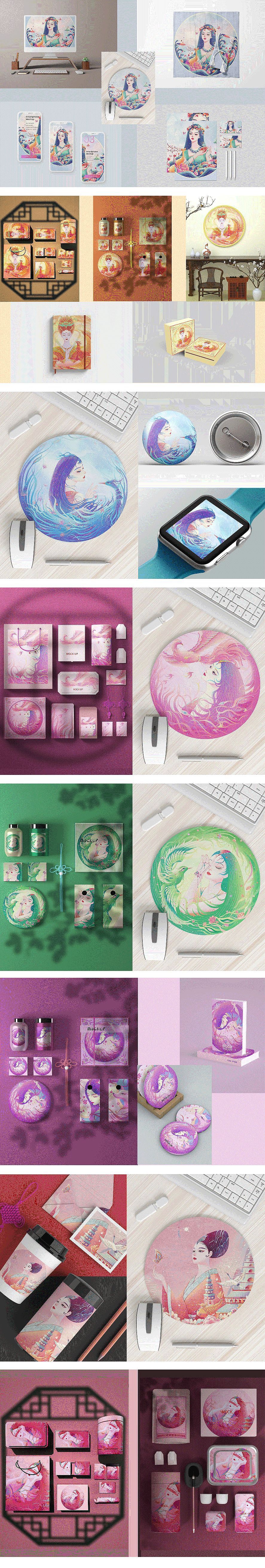 神话故事中的女性视觉插画设计以《封神榜》为例（图ZMzQxNjExODgw） - 创作习作 - 站酷设计师若心谷原创素材 - 站酷ZCOOL