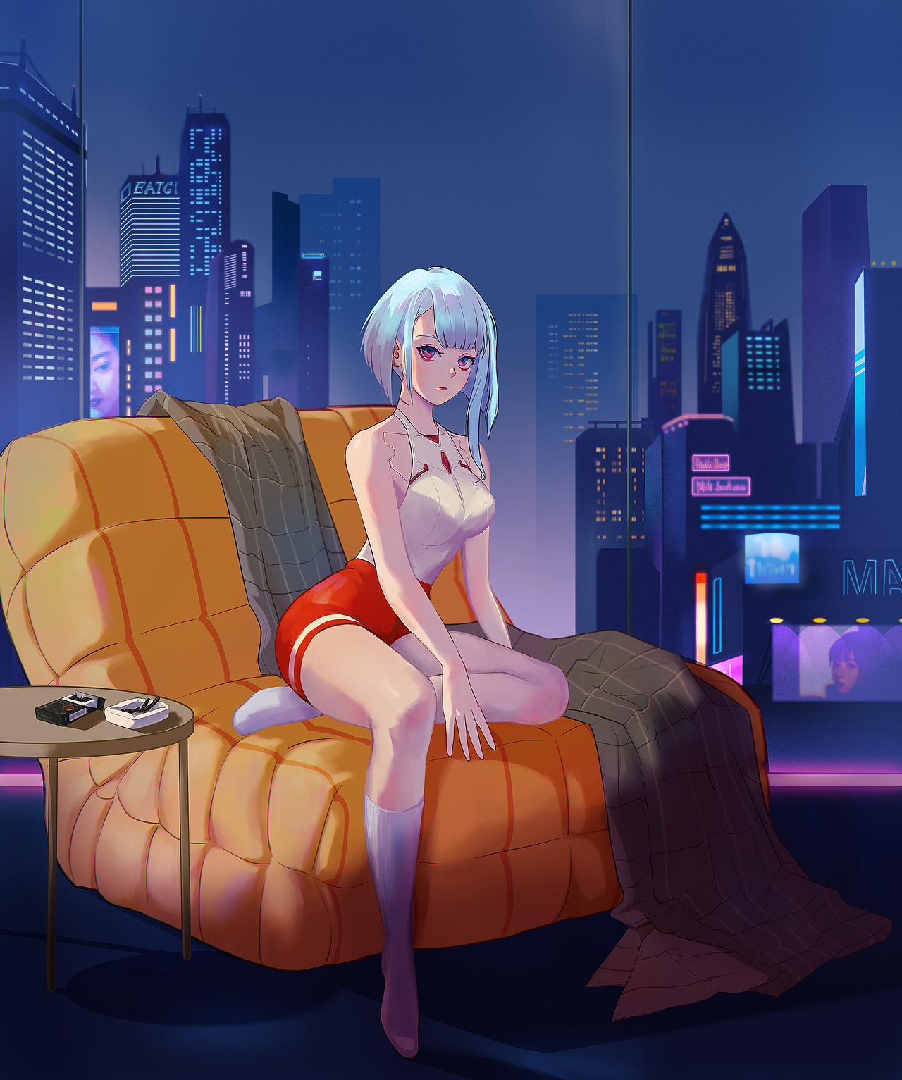 原创插画练习-2077边缘行者 LUCY（图ZMzIwNjY0MTY4） - 商业插画 - 站酷设计师芈砾原创素材 - 站酷ZCOOL