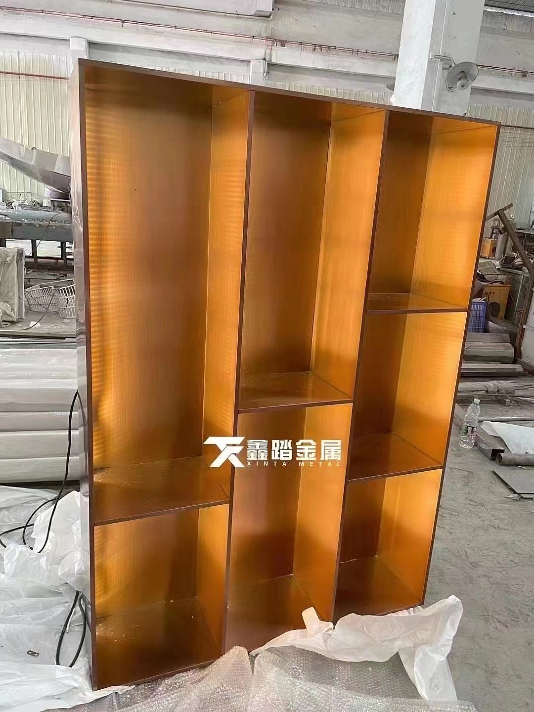 不锈钢带灯壁龛带灯不锈钢储物柜