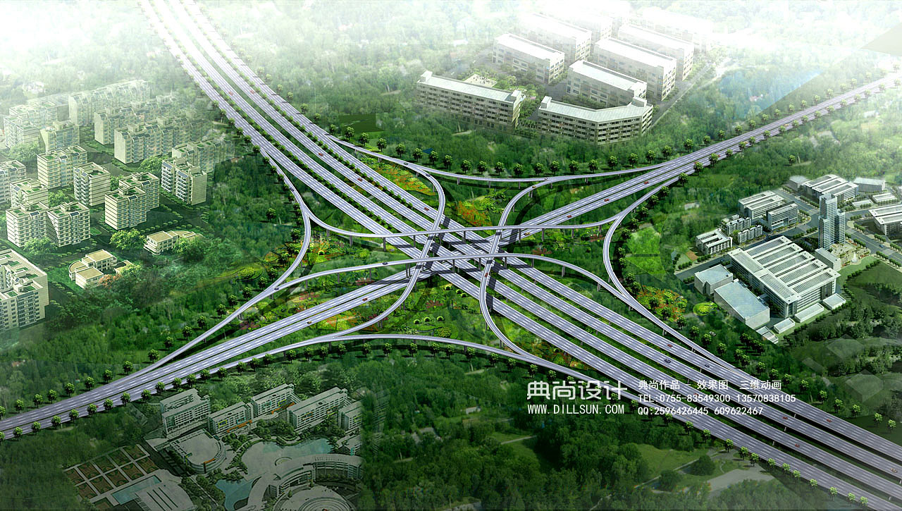 互通立交效果图2