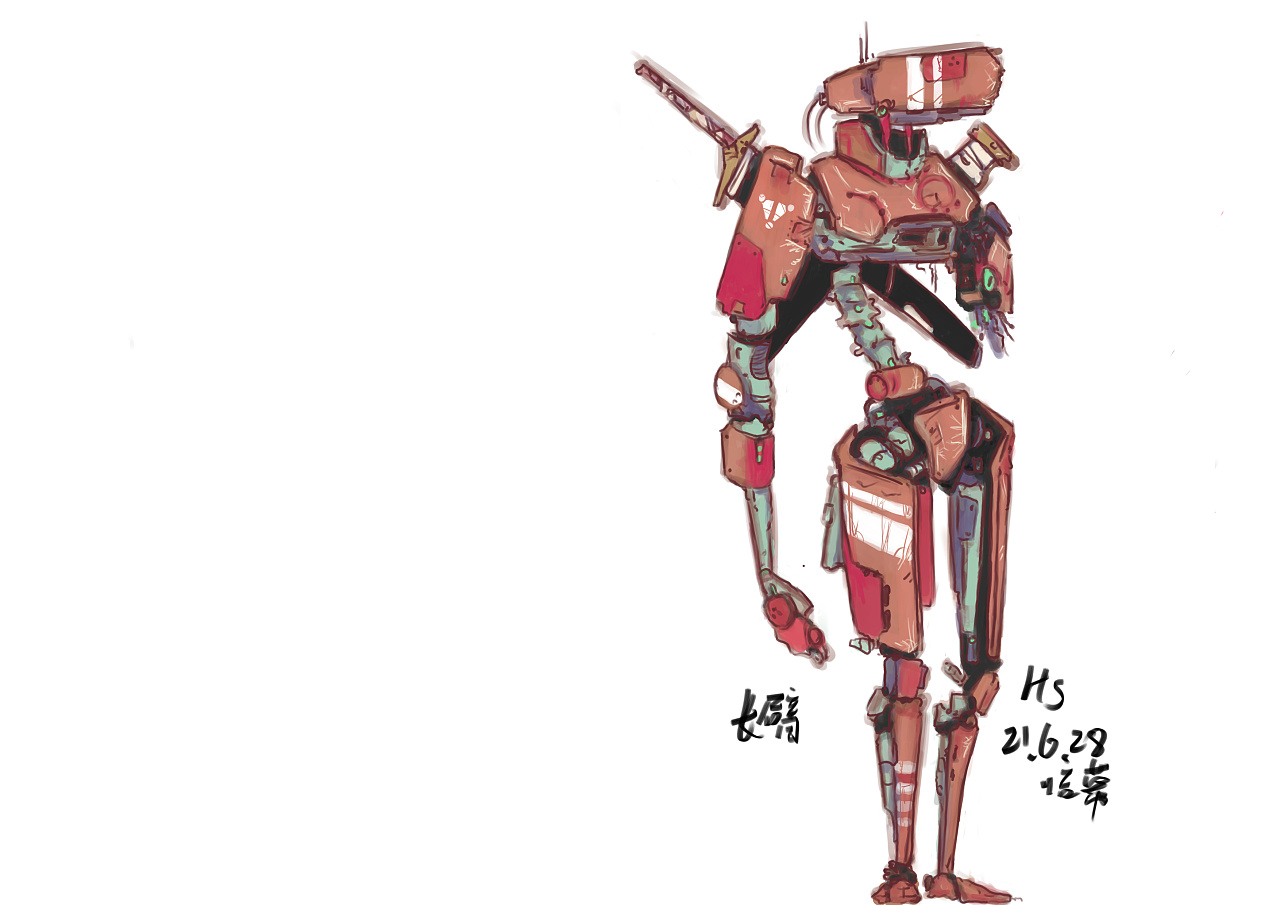 临幕 概念机甲|插画|概念设定|大海里的死青花鱼 - 原创作品 - 站酷