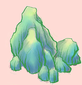 山石练习|插画|创作习作|插画灵儿_原创作品-站酷zcool