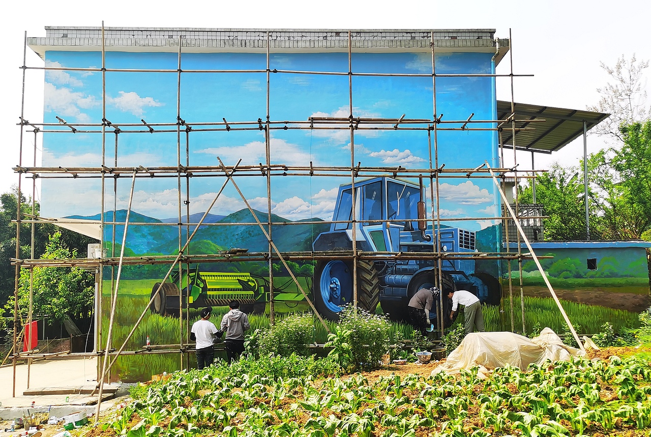 新农村墙绘,新农村壁画,乡村壁画,乡村文化墙