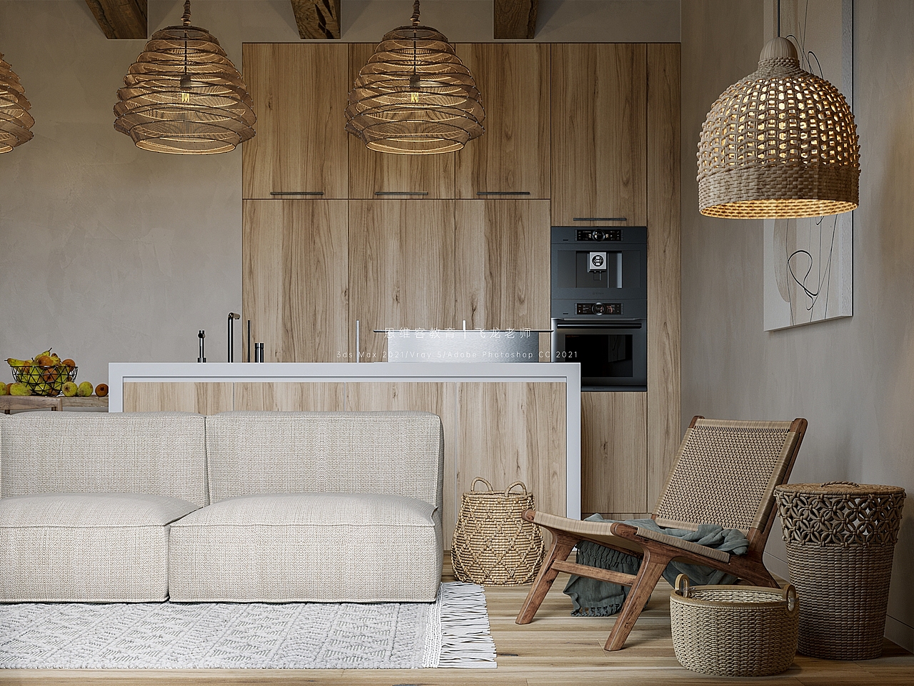 室内设计丨侘寂风客餐厅