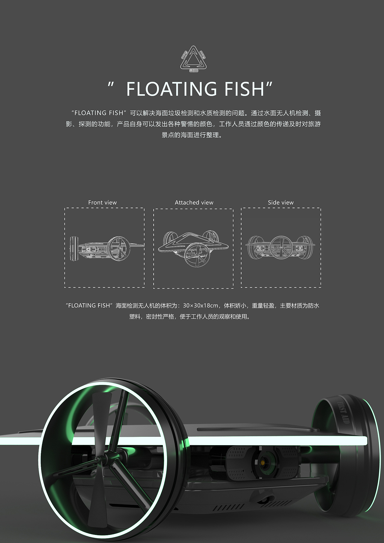“Floation Fish”海洋探测无人机