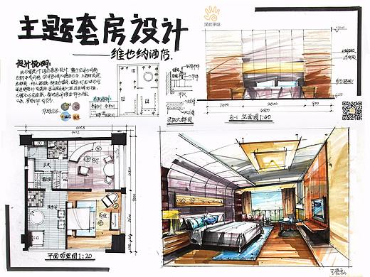室内设计手绘考研快题模版