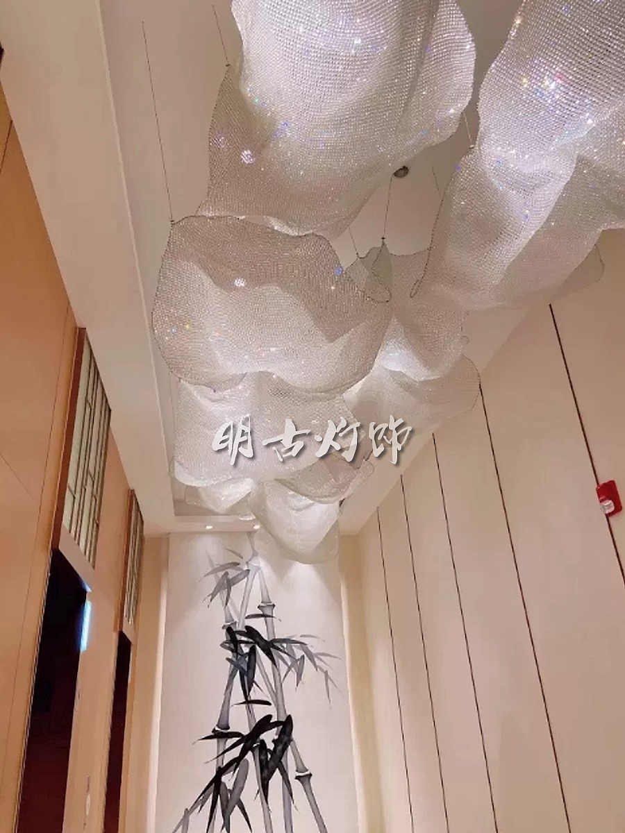 酒店电梯过道水晶灯定制 明古灯饰（图ZMjE3MjYyNzg4） - 家装设计 - 站酷设计师明古灯饰定制图库原创素材 - 站酷ZCOOL
