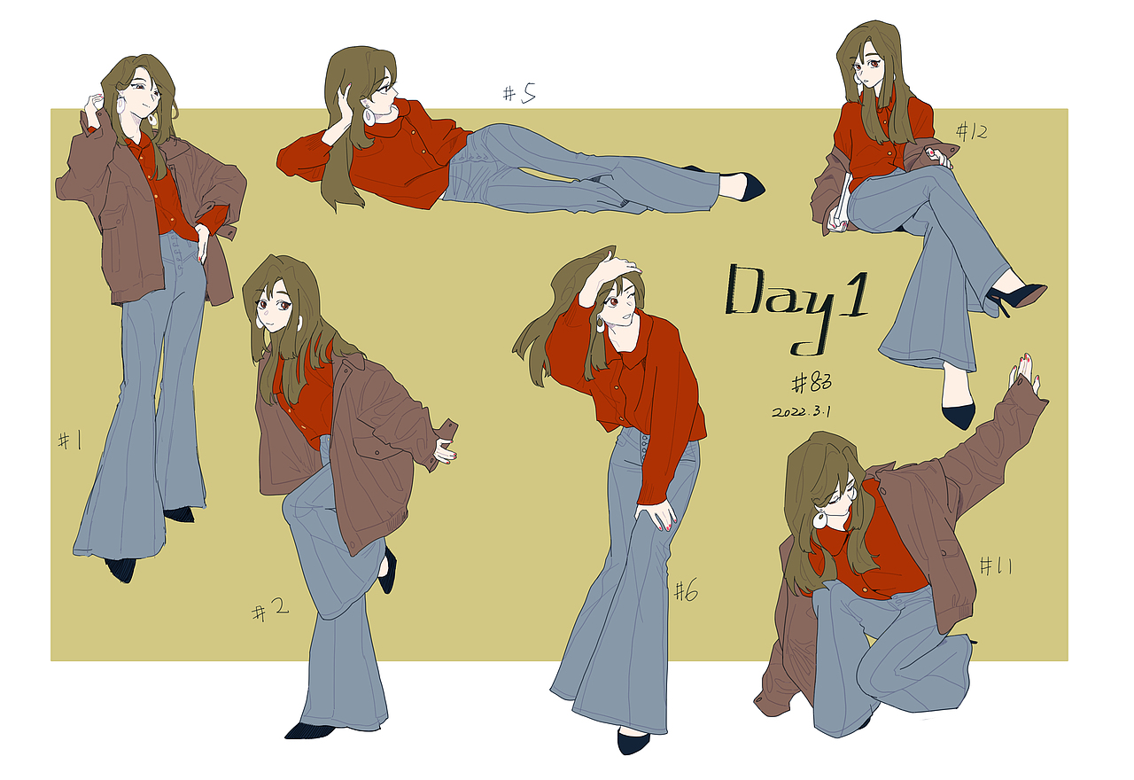 #速写60天挑战赛#day1@速写班长（图ZMjkwNjcwNTQ0） - 创作习作 - 站酷设计师快乐废物小熊原创素材 - 站酷ZCOOL