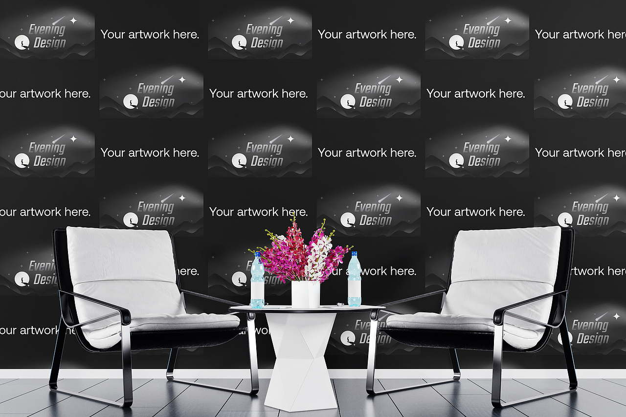 新闻发布会背景样机