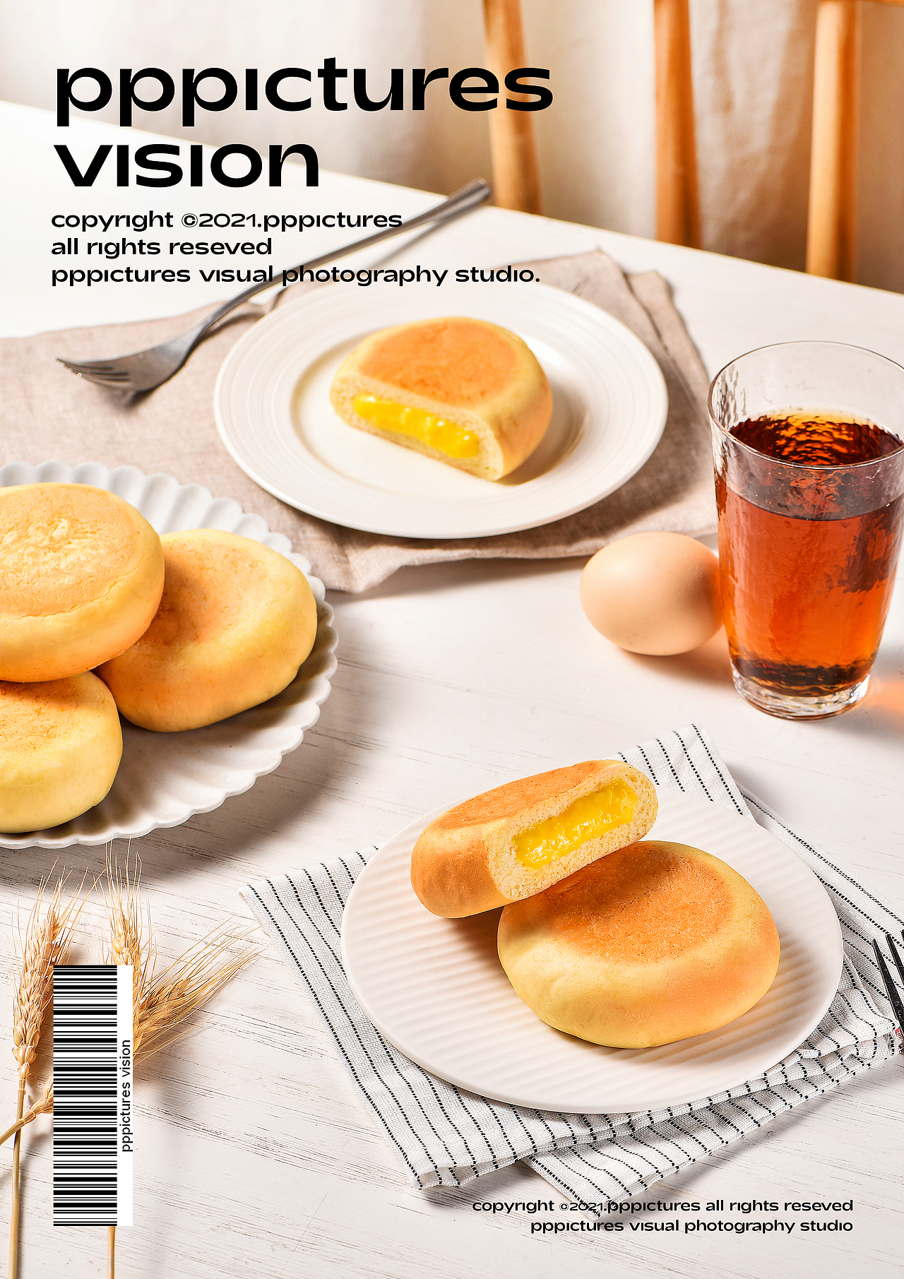 夹心餐包&虎皮面包拍摄