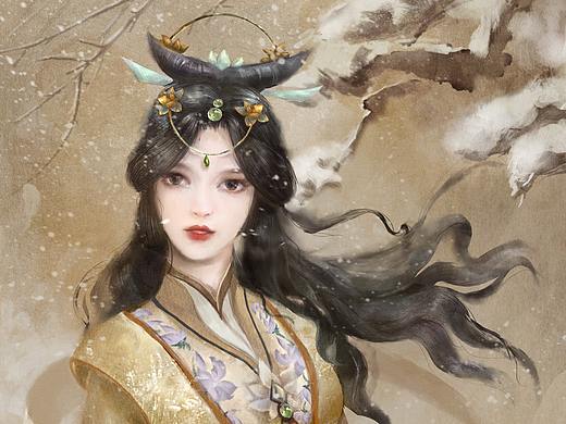 剑三中式礼盒泠月兰芳（个人主页-ZMzcxMjM4NzI=） - 艺术插画 - 站酷设计师陈杉姗原创素材 - 站酷ZCOOL