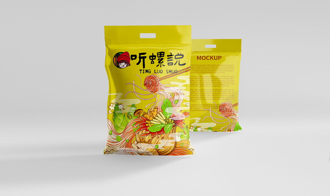 螺蛳粉包装设计（图ZMjczMDM4MDMy） - 包装 - 站酷设计师黎巍巍原创素材 - 站酷ZCOOL