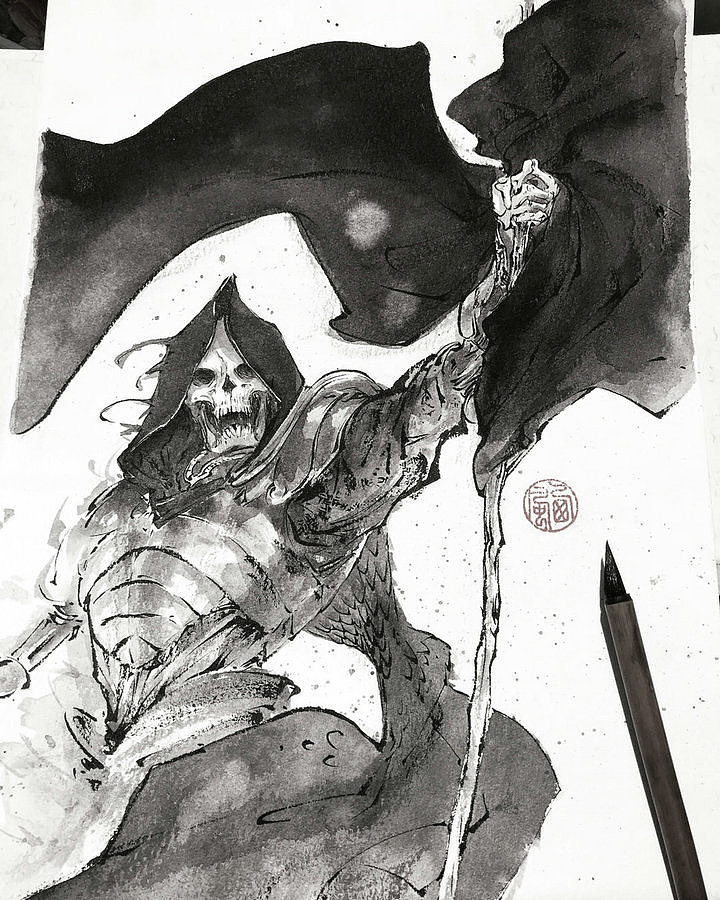 西风墨风插画练习 11P