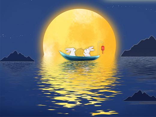 中秋海报-花好月圆