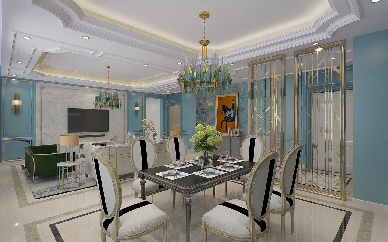 贵阳经典天成-简欧风格 空间色调提升家装气质（图ZMjE3NDQwNzQ0） - 家装设计 - 站酷设计师一支孤独的浪花原创素材 - 站酷ZCOOL