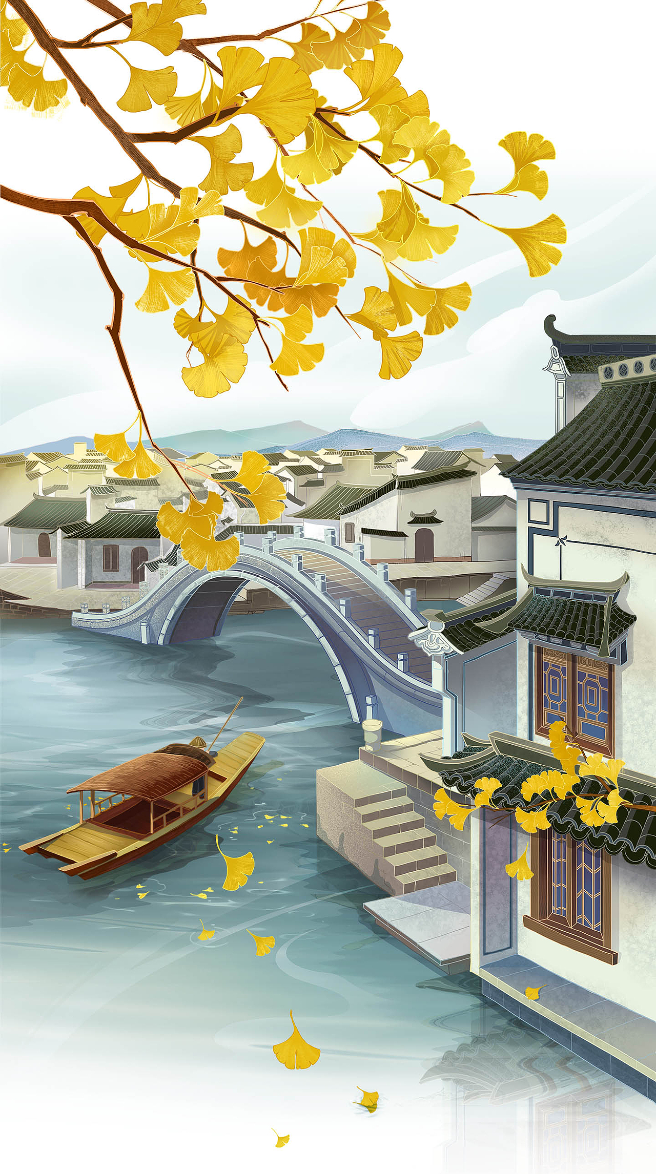 立冬，冬建始也，万物收藏也（图ZMjI5NTQ5MzAw） - 商业插画 - 站酷设计师bobo兰博原创素材 - 站酷ZCOOL