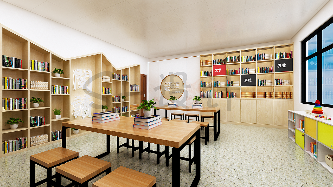 图书室设计-工装