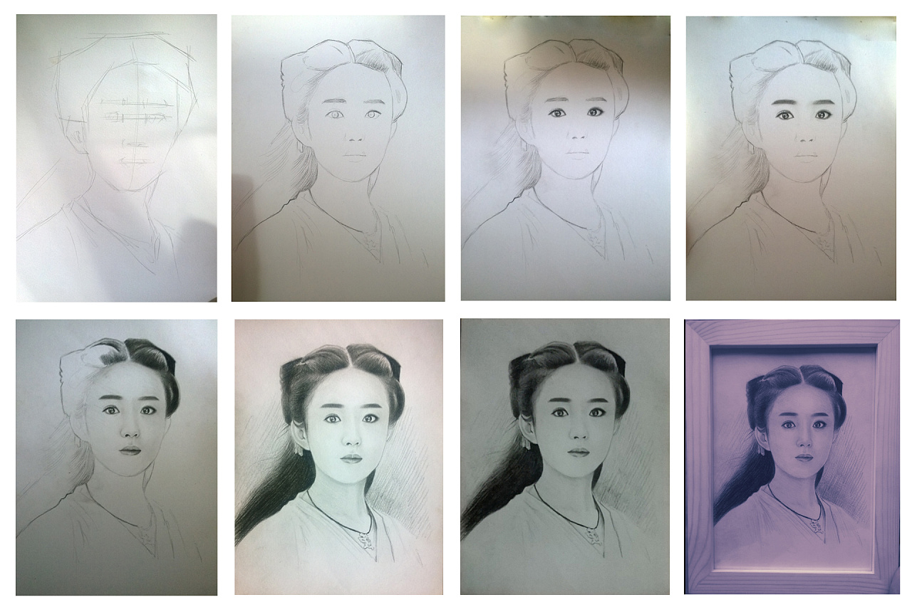 素描花千骨|纯艺术|绘画|兰秋烈 - 原创作品 - 站酷 (zcool)