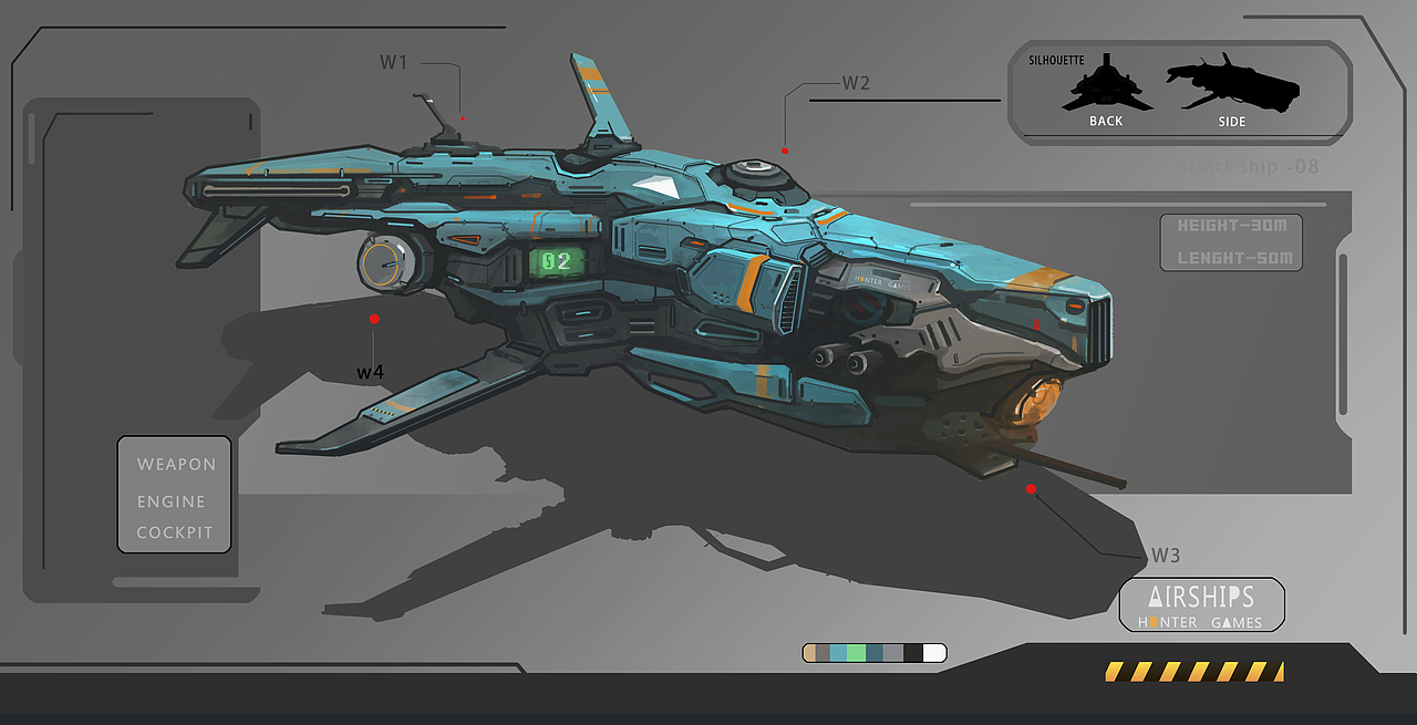 飞船设定（图ZMzQwNDc1NjQ=） - 概念设定 - 站酷设计师手指断了a原创素材 - 站酷ZCOOL