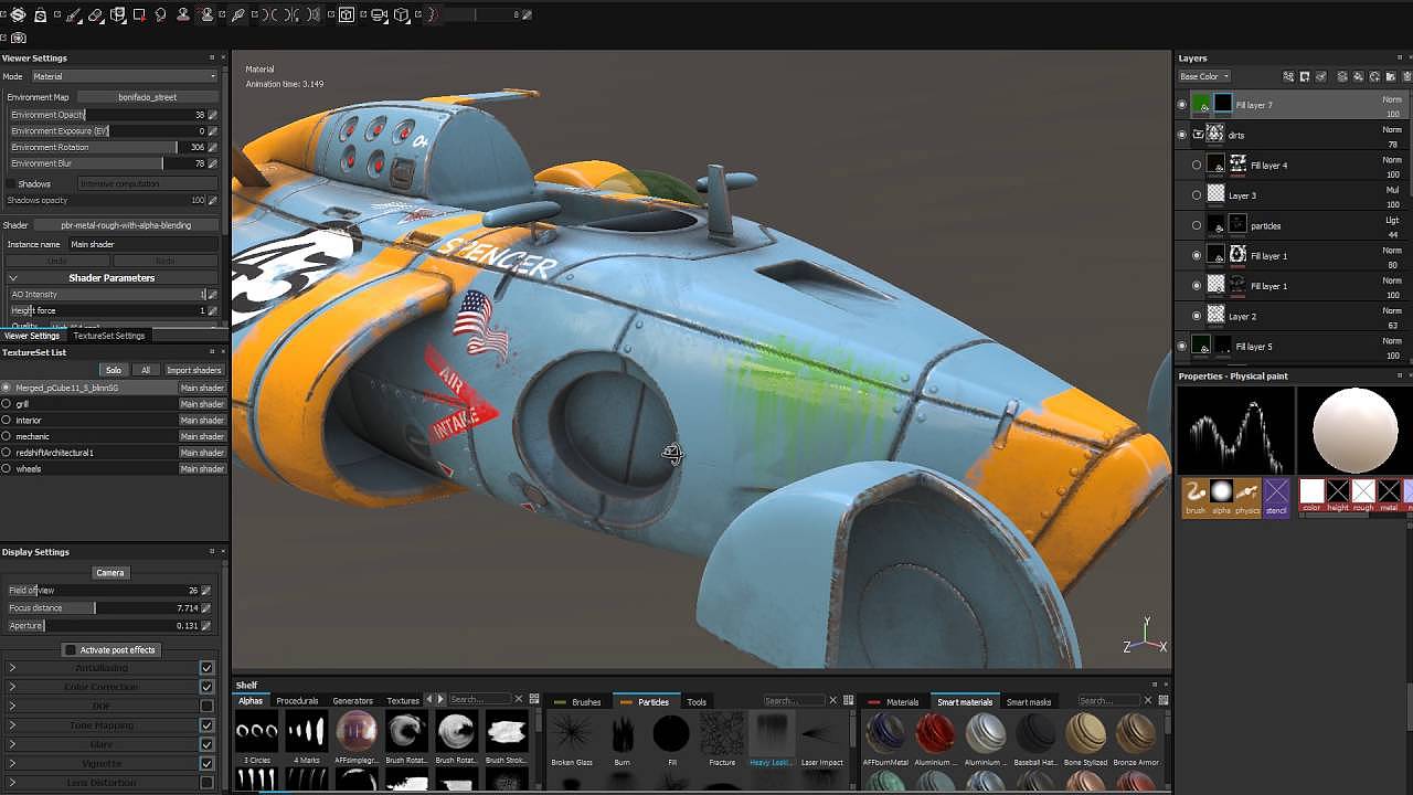 Substance Painter粒子使用（图ZOTI1NzEyNDA=） - 动画/影视 - 站酷设计师cgwon_hule原创素材 - 站酷ZCOOL