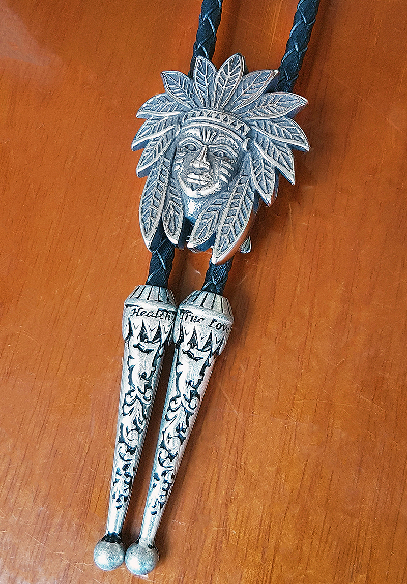 印第安土著人脸酋长波洛领带祖尼人原住民土著人面挂饰