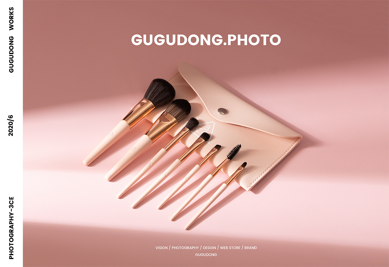 咕咕东✕3CE丨化妆刷摄影-蜂蜜杏子（图ZMjE0NjYyMDYw） - 产品摄影 - 站酷设计师咕咕东摄影原创素材 - 站酷ZCOOL