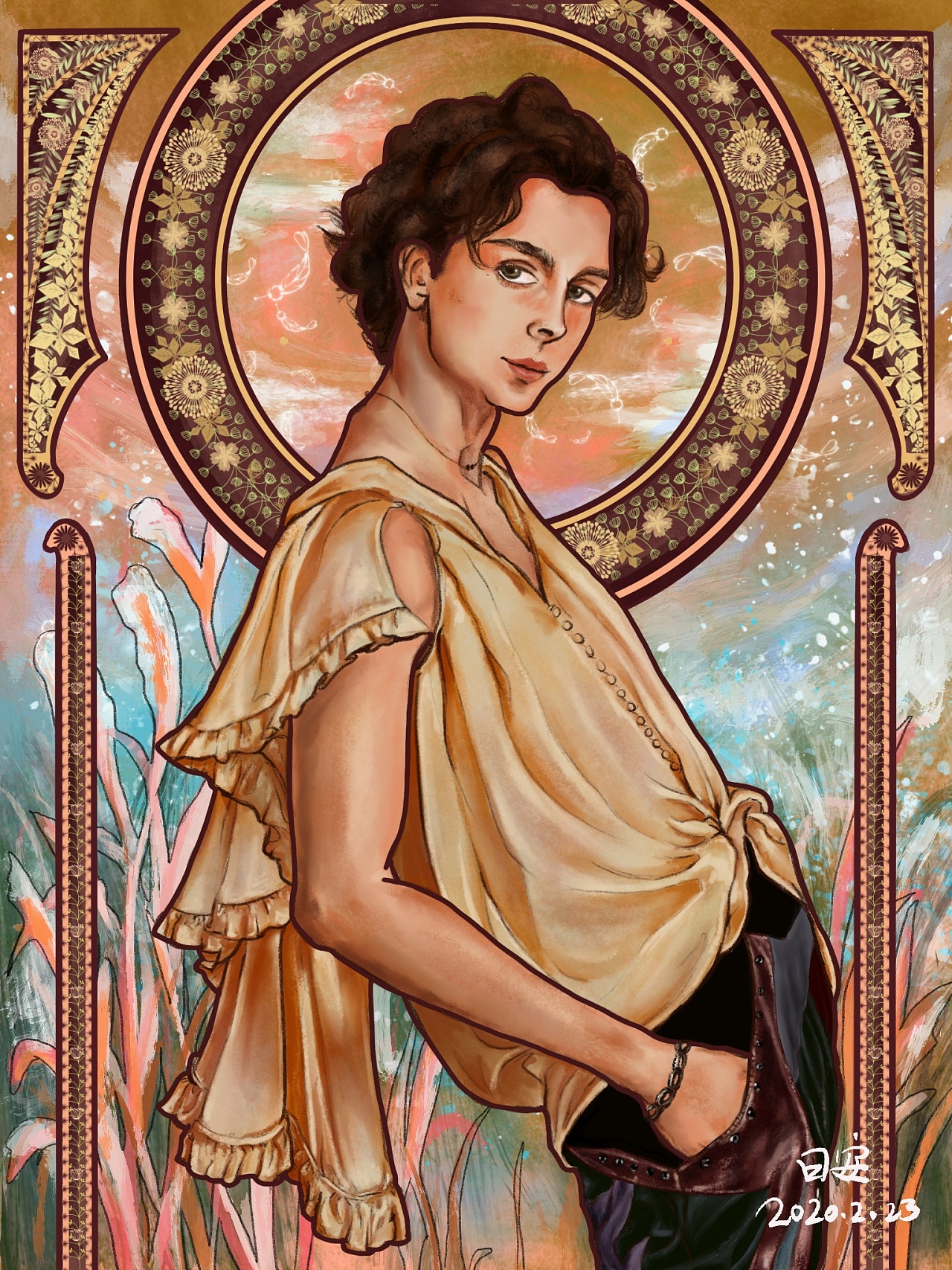 1年前 20 0 0 绵阳  |  学生 低配版穆夏画风 原创  -  插画  -  创作